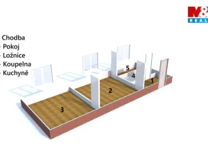 Pronájem bytu 2+1, Vamberk, Jůnova, 57 m2