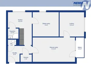 Pronájem bytu 3+1, Prachatice, Česká, 74 m2