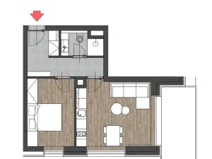 Prodej bytu 2+kk, Čachrov, 40 m2