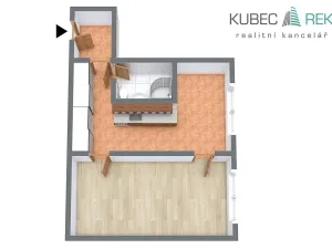 Pronájem bytu 1+1, Nová Včelnice, Na Hliněnce, 43 m2