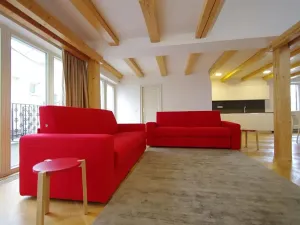 Pronájem atypického bytu, Praha - Nové Město, Bolzanova, 199 m2