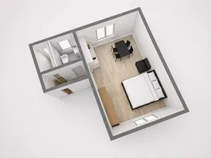 Pronájem bytu 1+kk, Kyjov, Jungmannova, 38 m2