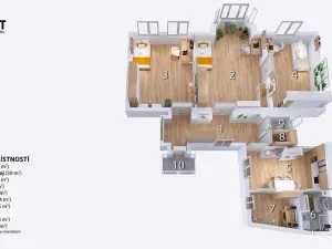 Prodej bytu 3+1, Brno, Dvořákova, 106 m2