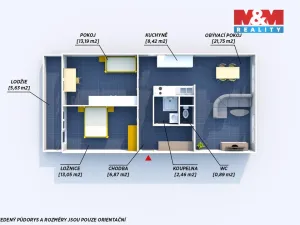 Prodej bytu 3+1, Praha - Hostivař, 66 m2