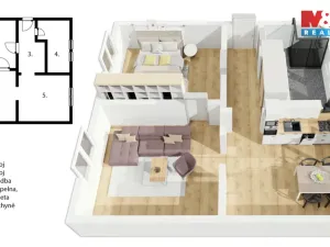 Pronájem bytu 2+1, Kolín - Kolín II, Mikoláše Alše, 54 m2
