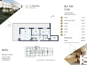 Prodej bytu 3+kk, Praha - Satalice, Za Novákovou zahradou, 76 m2