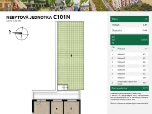 Pronájem - jiné, Praha - Hlubočepy, Fabiánové, 63 m2