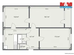 Prodej bytu 3+1, Kraslice, Čs. armády, 70 m2