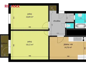 Pronájem bytu 3+kk, Nymburk, Dr. Antonína Dvořáka, 56 m2