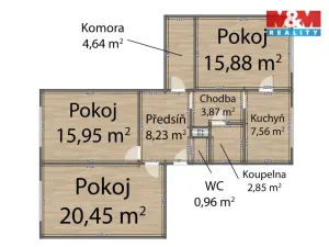 Prodej bytu 3+1, Toužim, Sídliště, 85 m2