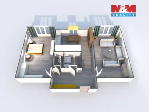 Prodej bytu 2+1, Ostrava - Zábřeh, Krasnoarmejců, 52 m2