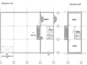 Pronájem skladu, Lelekovice, Hlavní, 540 m2
