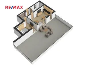 Pronájem bytu 2+kk, Železná Ruda, Klatovská, 43 m2