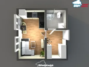 Prodej bytu 1+kk, Mšené-lázně, Mládežnická, 22 m2