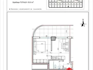 Prodej bytu 2+kk, Shëngjin, Albánie, 53 m2
