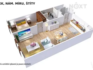 Prodej rodinného domu, Štíty, nám. Míru, 267 m2