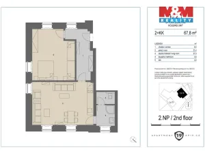 Prodej bytu 2+kk, Merklín - Pstruží, 64 m2