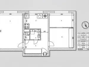 Prodej bytu 2+1, Praha - Malešice, Cerhenická, 52 m2