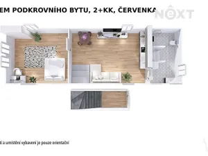Pronájem bytu 2+kk, Červenka, Svatoplukova, 74 m2