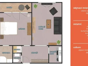 Prodej bytu 2+kk, Litvínov, Koldům, 54 m2