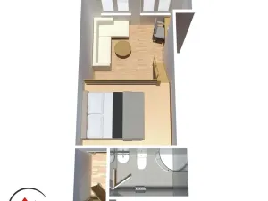 Pronájem bytu 1+kk, Ostrava, Palackého, 29 m2