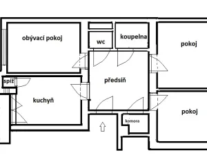 Prodej bytu 3+1, Praha - Žižkov, Biskupcova, 91 m2