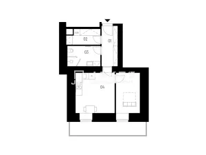 Pronájem bytu 2+kk, Kutná Hora, Hloušecká, 40 m2