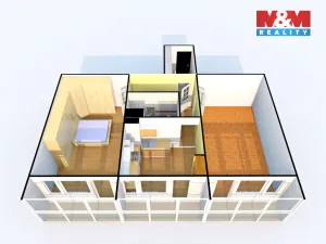 Prodej bytu 2+1, Děčín - Děčín III-Staré Město, Žerotínova, 60 m2