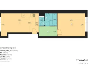 Pronájem bytu 2+kk, Hradec Králové - Věkoše, V. J. Kašpara, 50 m2