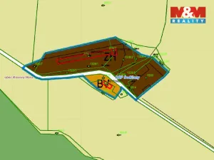 Prodej komerčního pozemku, Kosova Hora, 1369 m2