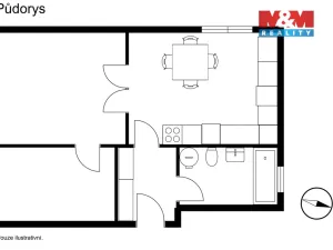 Pronájem bytu 2+1, Zlín, Štefánikova, 54 m2
