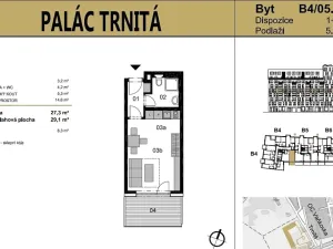 Pronájem bytu 1+kk, Brno, Placzkova, 27 m2