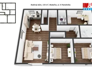 Prodej rodinného domu, Mukařov - Žernovka, K Památníku, 107 m2