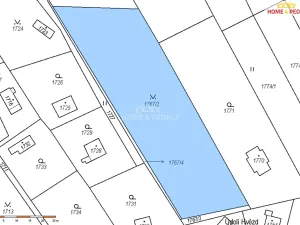 Prodej zahrady, Praha - Lipence, 2442 m2