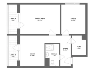 Prodej bytu 2+1, Brno, Záhřebská, 50 m2