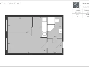 Pronájem bytu 1+kk, Ústí nad Labem, Obvodová, 31 m2