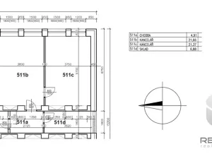 Pronájem kanceláře, Brno, U Svitavy, 55 m2