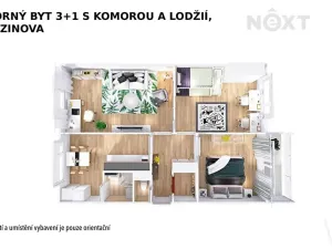 Pronájem bytu 3+1, Šumperk, Březinova, 73 m2