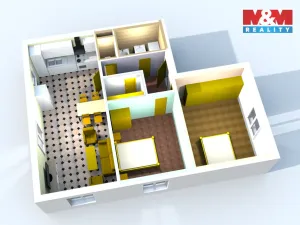 Prodej bytu 3+kk, Bečváry, 72 m2