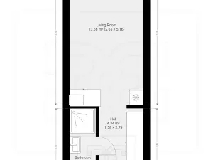 Pronájem bytu 1+kk, Praha - Chodov, Čenětická, 22 m2