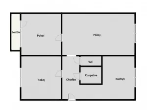 Prodej bytu 3+1, Jirkov, Mládežnická, 75 m2
