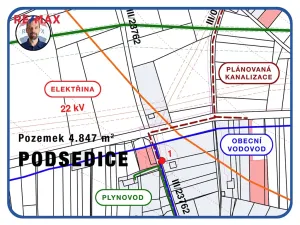 Prodej pozemku pro bydlení, Podsedice, 4847 m2