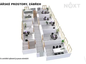 Pronájem kanceláře, Zábřeh, Na Řádkách, 17 m2