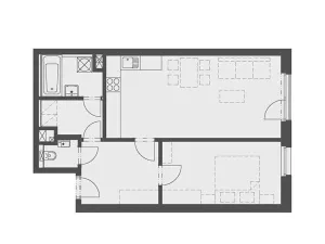 Pronájem bytu 2+kk, Beroun, Na Náhonu, 57 m2