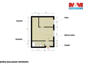 Prodej bytu 2+kk, Tlučná, Tlučenská kolonie, 40 m2
