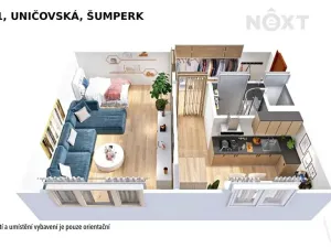 Prodej bytu 1+1, Šumperk, Uničovská, 36 m2