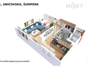 Prodej bytu 1+1, Šumperk, Uničovská, 36 m2
