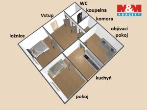 Prodej rodinného domu, Horní Jelení, Sokolova, 95 m2