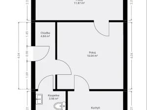 Prodej bytu 2+1, Velká Bystřice, Nádražní I, 44 m2
