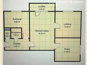 Prodej bytu 3+1, Olomouc, tř. Kosmonautů, 59 m2